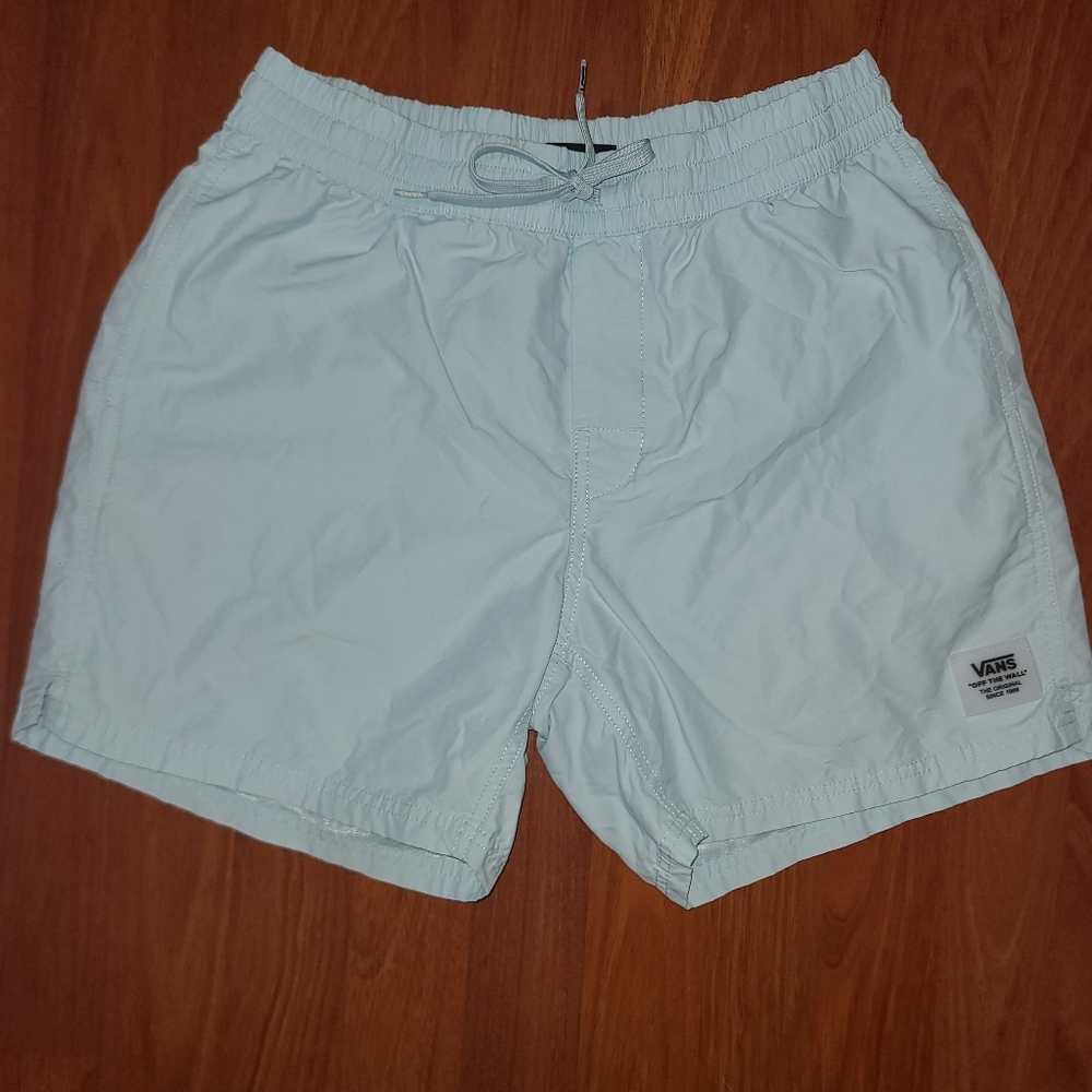 Vans blue volley shorts size medium